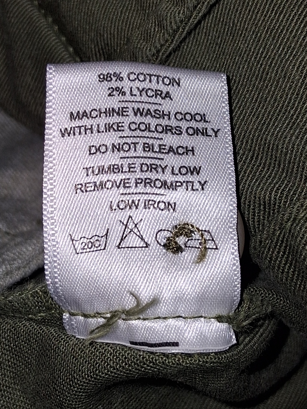 American Giant Sawbuck Chino Pants Sz 12 Moss Green - Picture 5 of 10